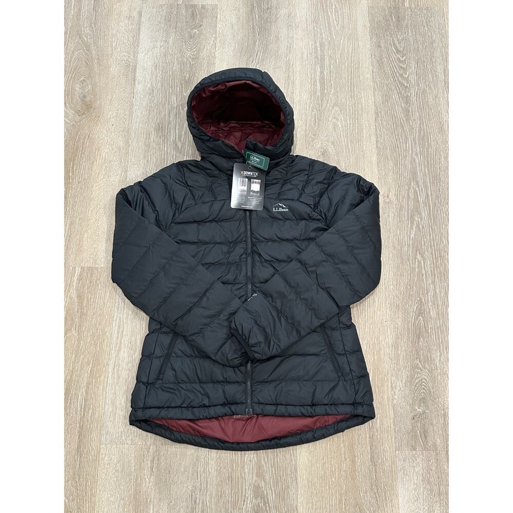LL Bean Women's Bean's Down Hooded Jacket, Regular, Medium, NWT